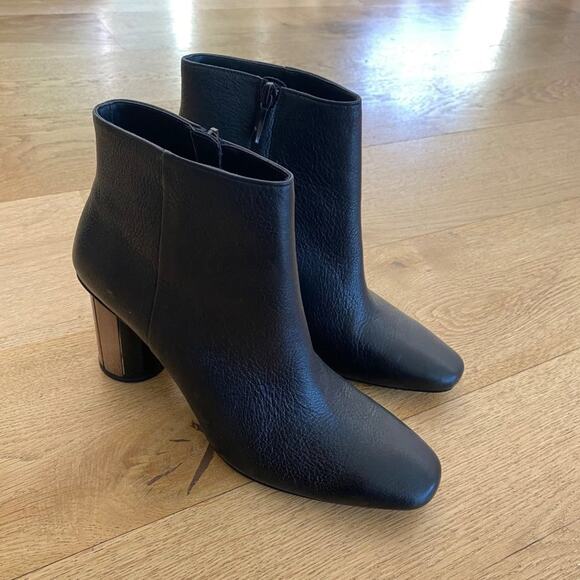 Zara Woman Ankle Boots with Accent Heels - Picture 1 of 7